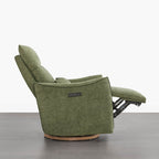 Janice Power Swivel Nursery Glider Recliner with Power Headrest