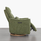 Janice Power Swivel Nursery Glider Recliner with Power Headrest