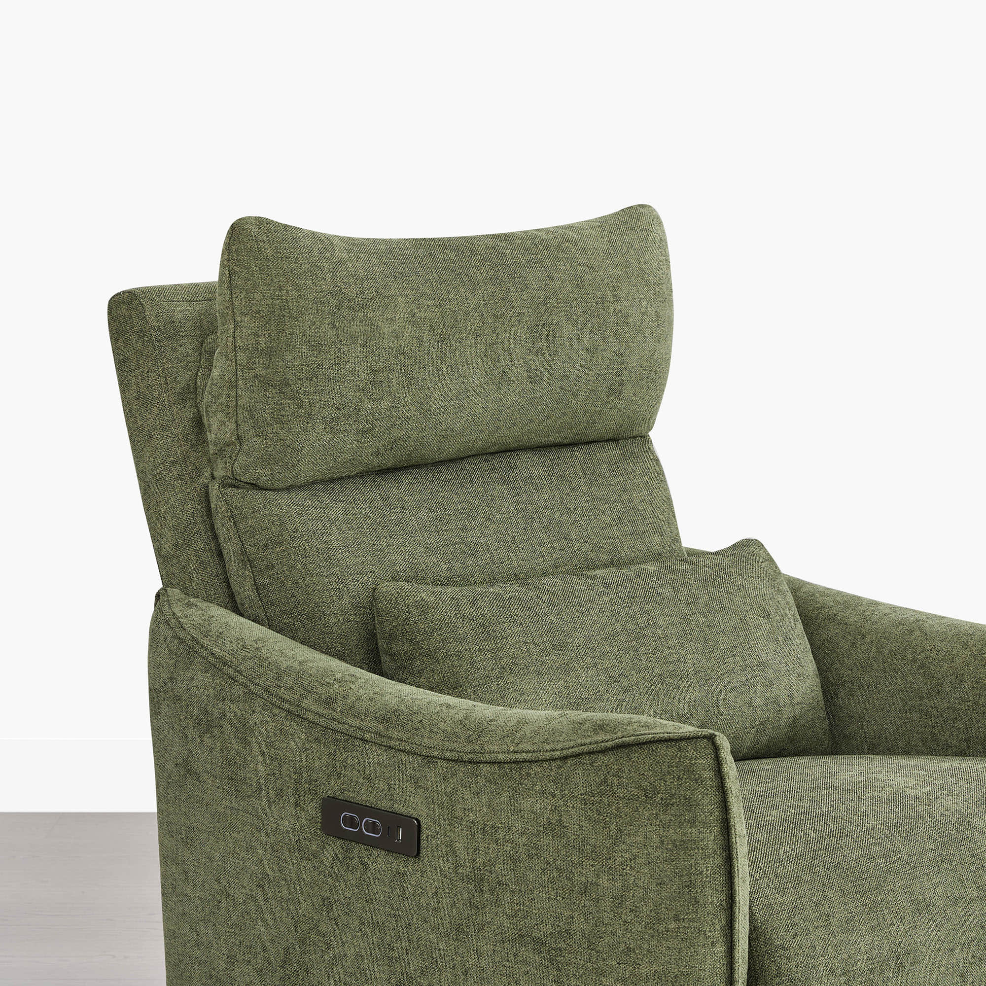 Janice Power Swivel Nursery Glider Recliner with Power Headrest