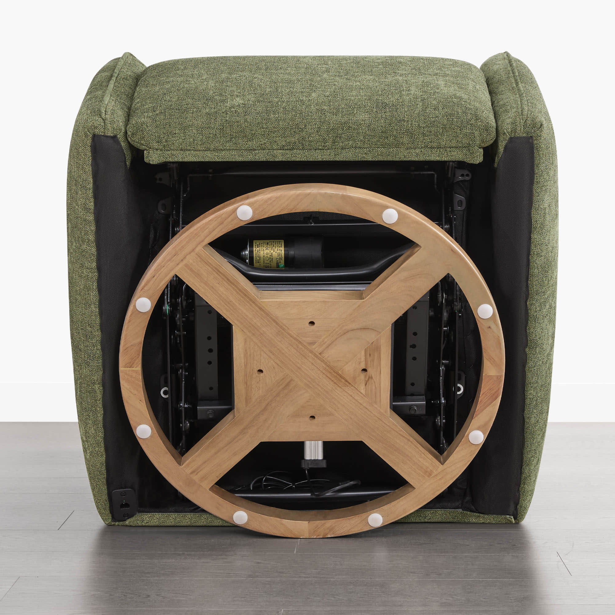 Janice Power Swivel Nursery Glider Recliner with Power Headrest