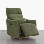 Janice Power Swivel Nursery Glider Recliner with Power Headrest