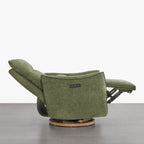 Janice Power Swivel Nursery Glider Recliner with Power Headrest