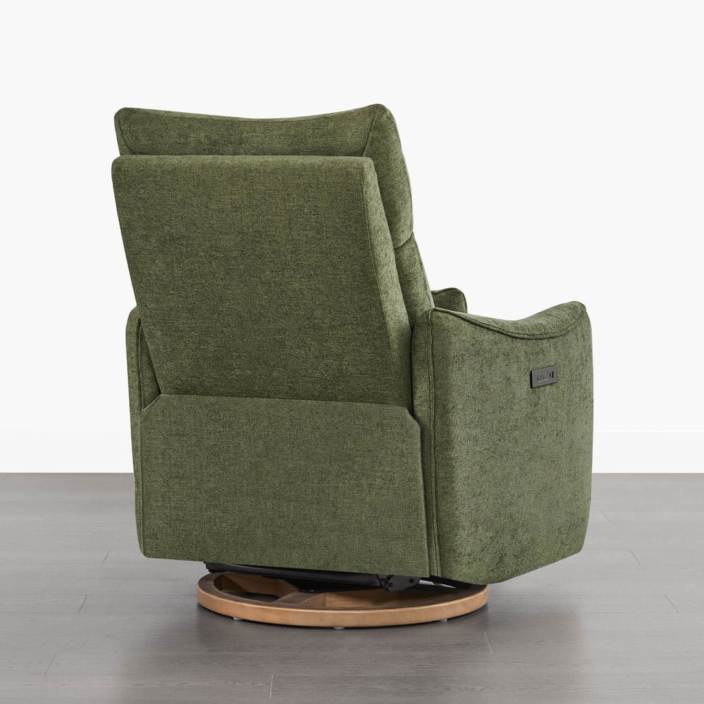Janice Power Swivel Nursery Glider Recliner with Power Headrest