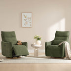 Janice Power Swivel Nursery Glider Recliner with Power Headrest