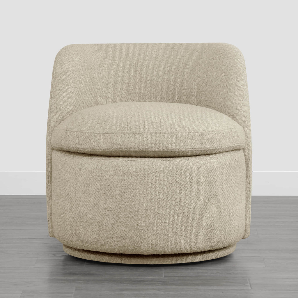 Jolie Performance Boucle Swivel Accent Chair