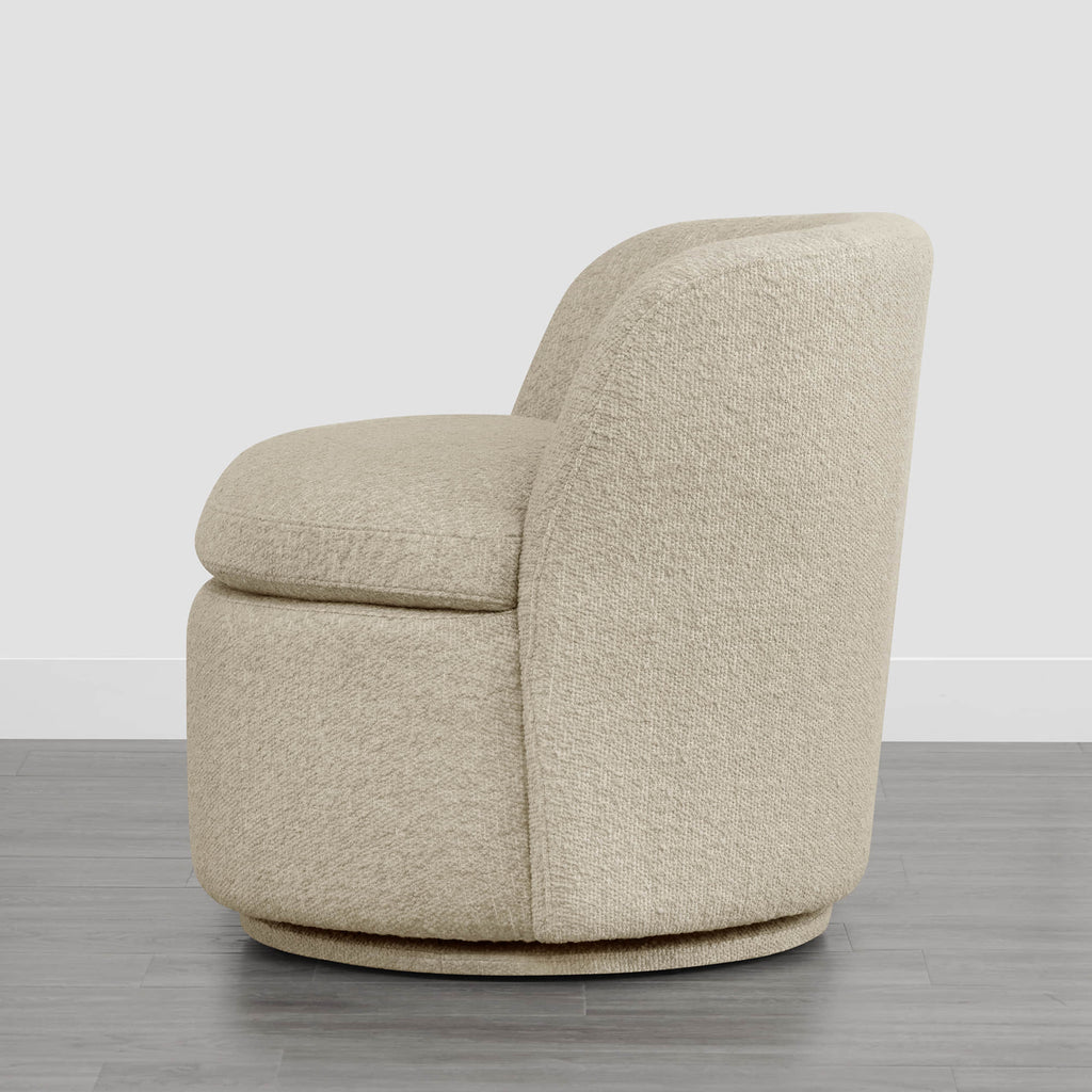 Jolie Performance Boucle Swivel Accent Chair