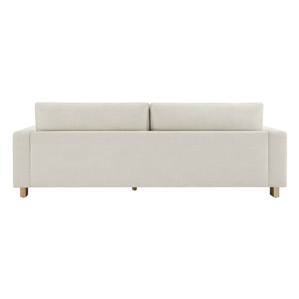Keaton Performance Fabric 3-Seater Sofa with Ash Wood Base (99'')