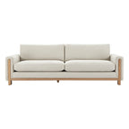 Keaton Performance Fabric 3-Seater Sofa with Ash Wood Base (99'')