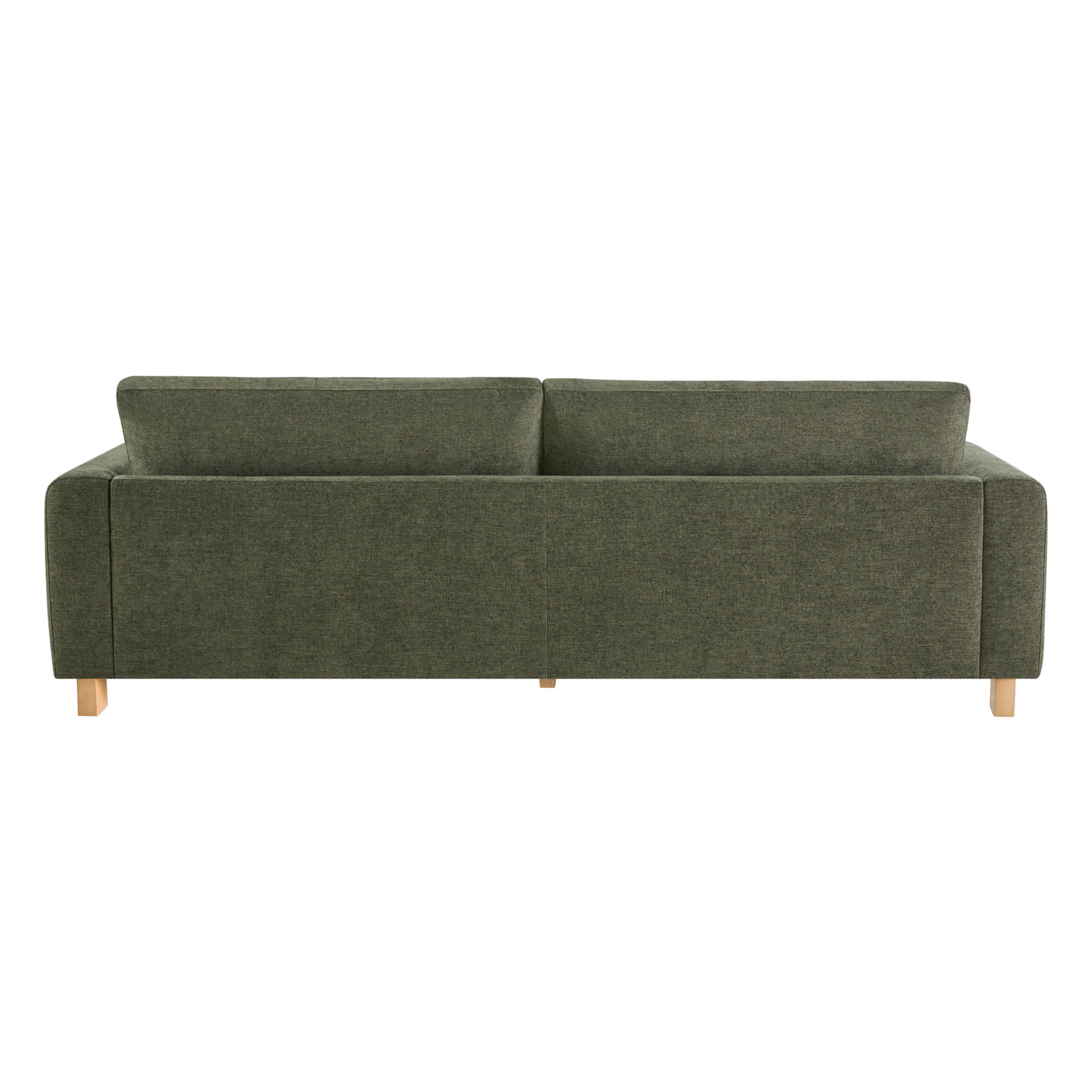 Keaton Performance Fabric 3-Seater Sofa with Ash Wood Base (99'')