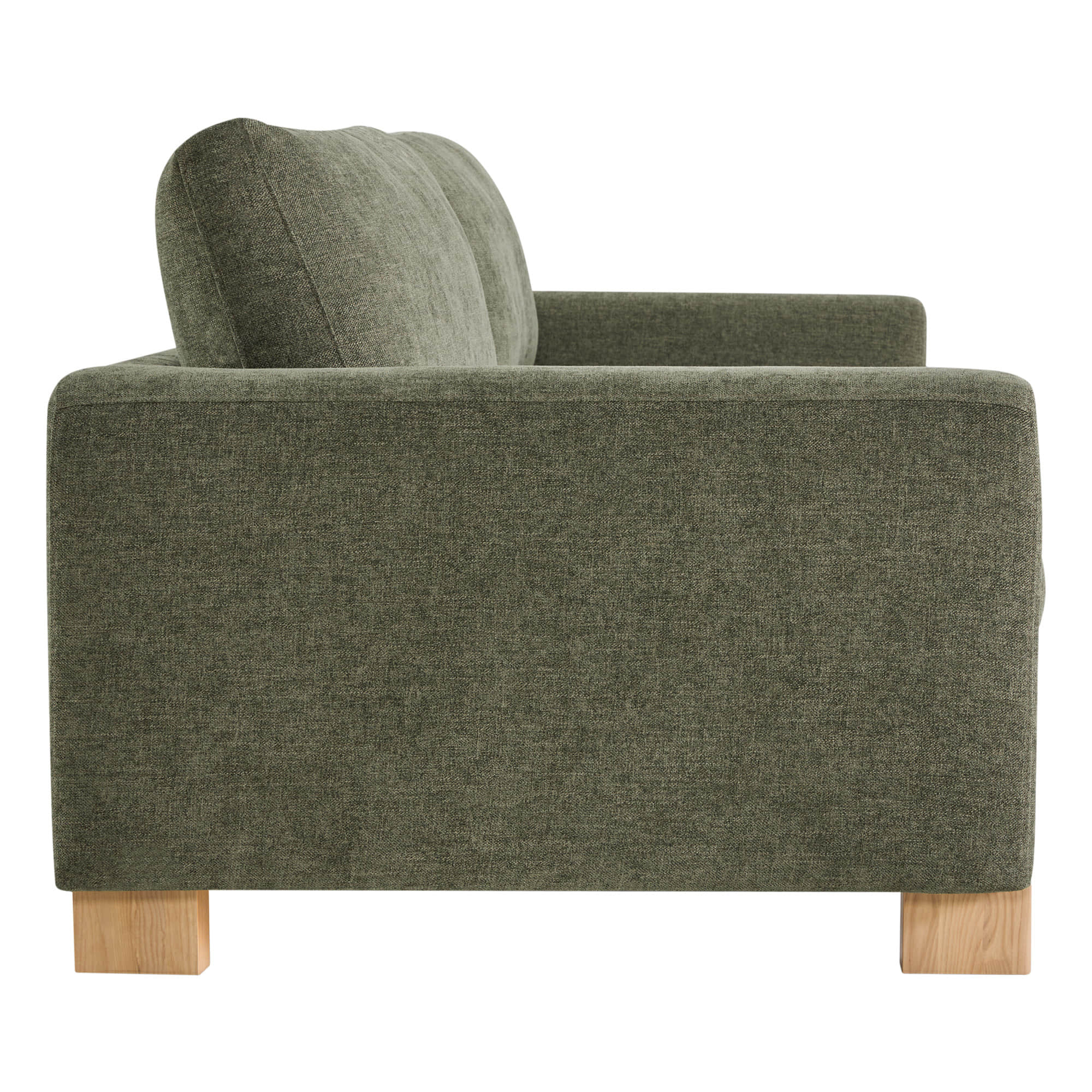 Keaton Performance Fabric 3-Seater Sofa with Ash Wood Base (99'')