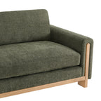 Keaton Performance Fabric 3-Seater Sofa with Ash Wood Base (99'')