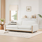 Keaton Performance Fabric 3-Seater Sofa with Ash Wood Base (99'')