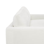 Keaton Performance Fabric 3-Seater Sofa with Ash Wood Base (99'')