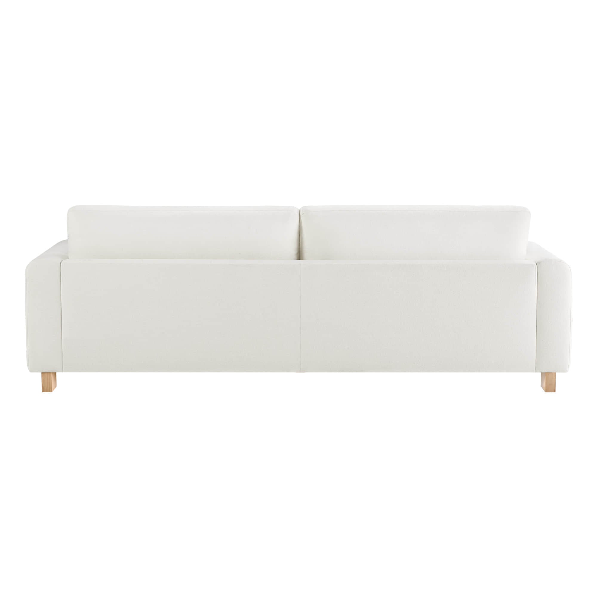 Keaton Performance Fabric 3-Seater Sofa with Ash Wood Base (99'')
