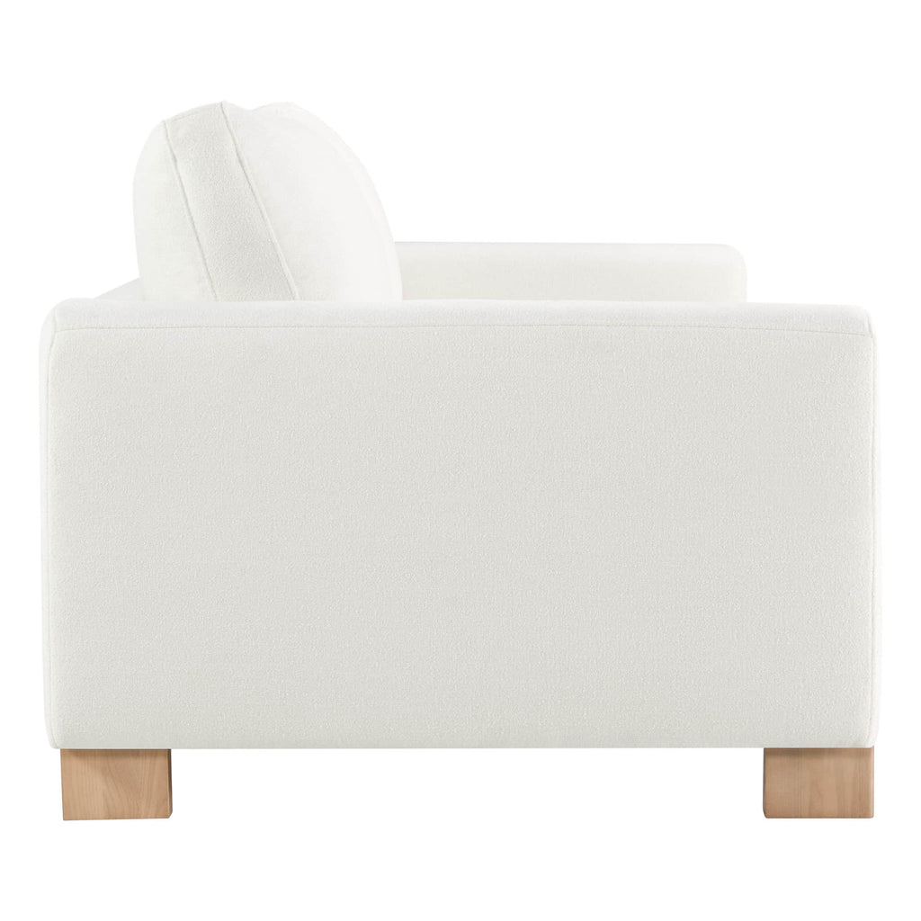 Keaton Performance Fabric 3-Seater Sofa with Ash Wood Base (99'')