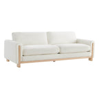 Keaton Performance Fabric 3-Seater Sofa with Ash Wood Base (99'')