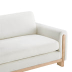 Keaton Performance Fabric 3-Seater Sofa with Ash Wood Base (99'')