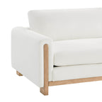 Keaton Performance Fabric 3-Seater Sofa with Ash Wood Base (99'')