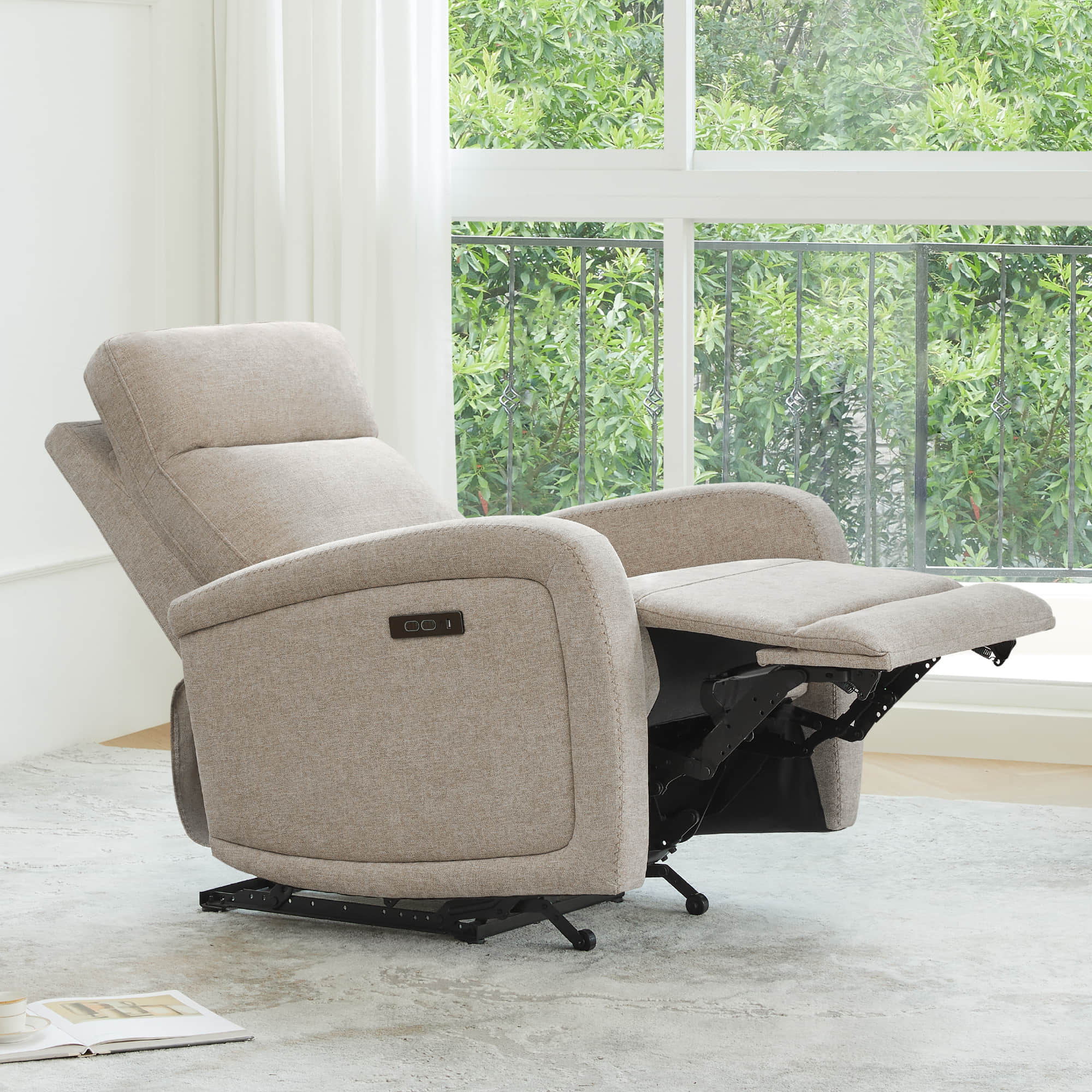 Keni Wall Hugger Power Recliner with Power Headrest