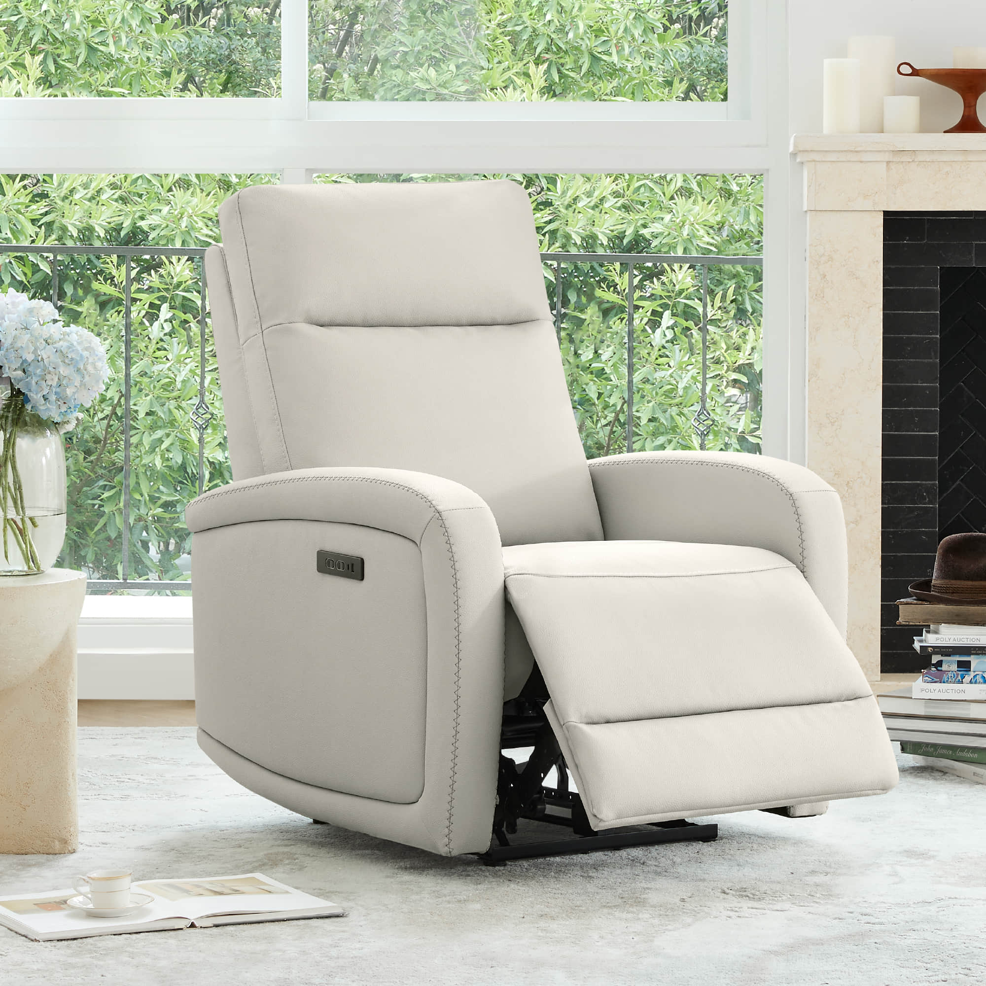 Keni Wall Hugger Power Recliner with Power Headrest