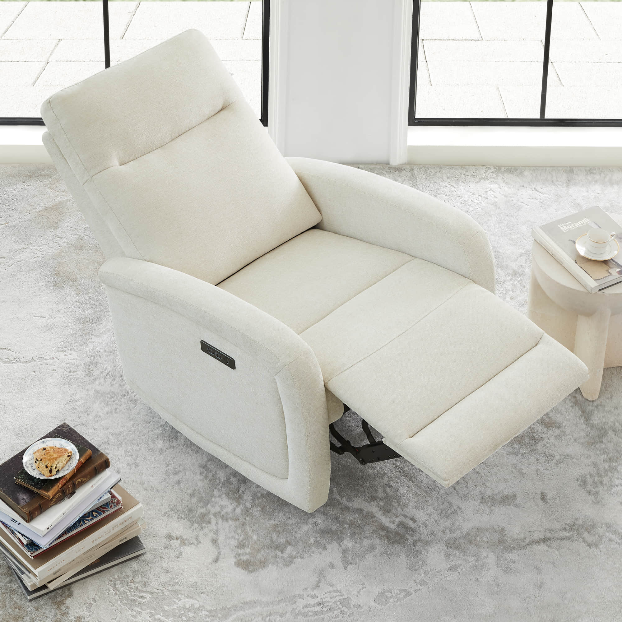 Keni Wall Hugger Power Recliner with Power Headrest