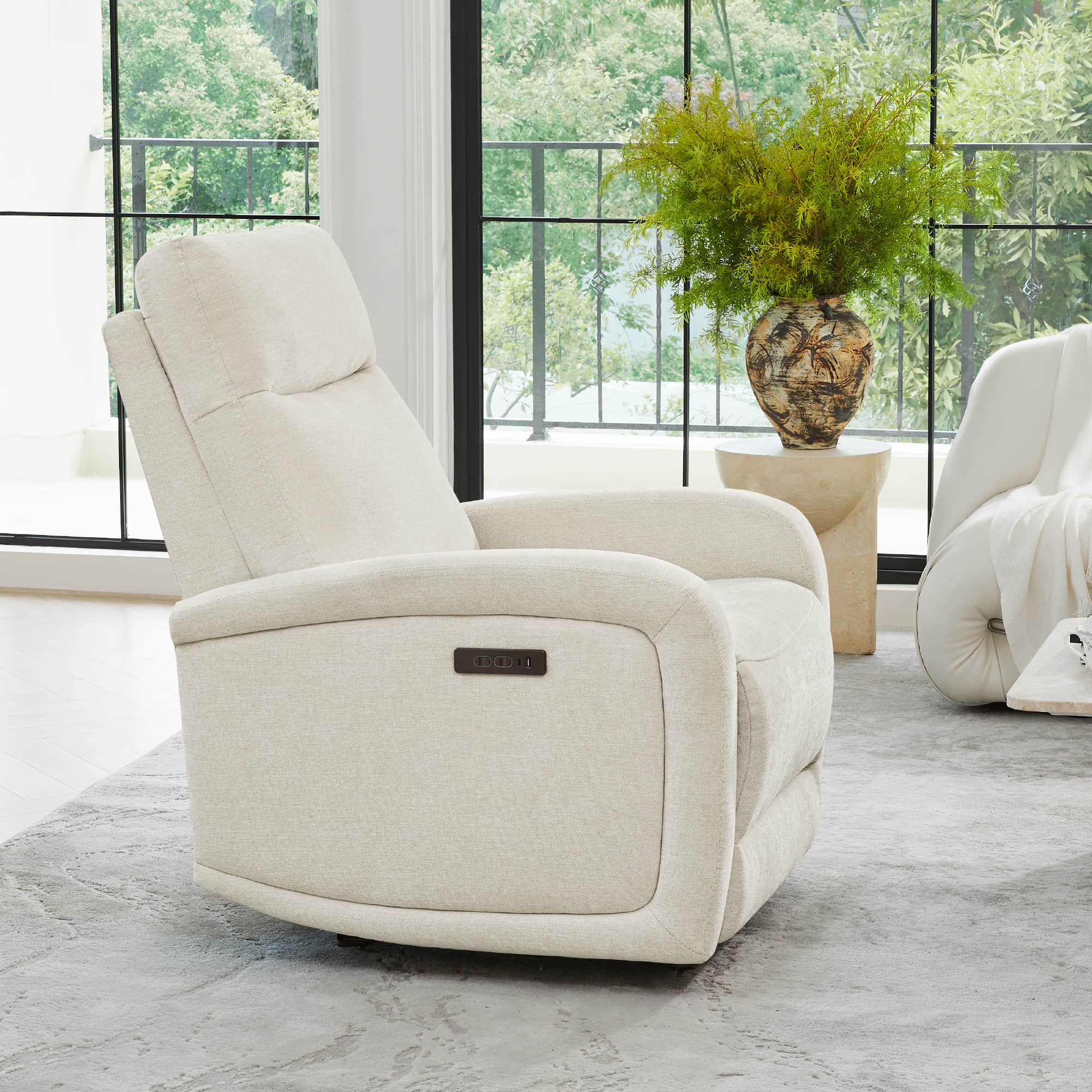 Keni Wall Hugger Power Recliner with Power Headrest