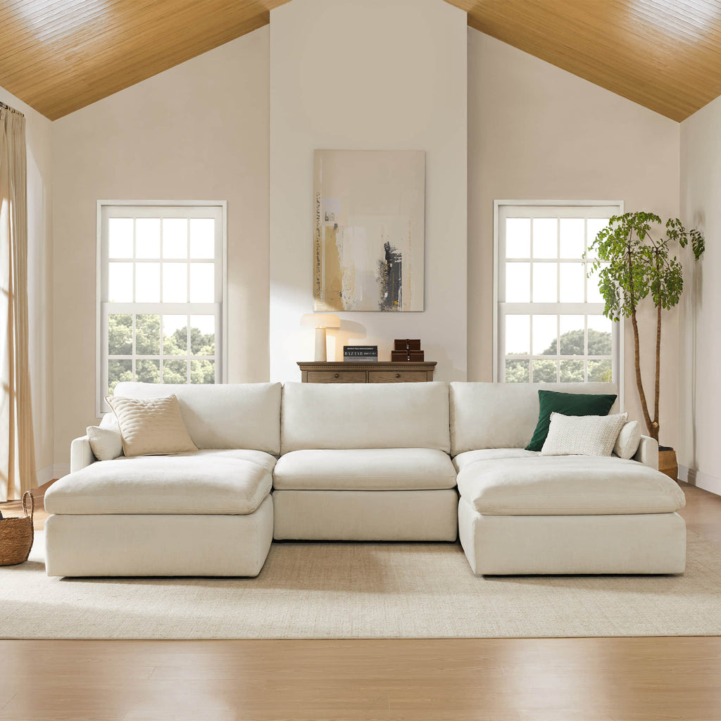 Kenna 5 Seat Modular Sofa-Chaise Sectional