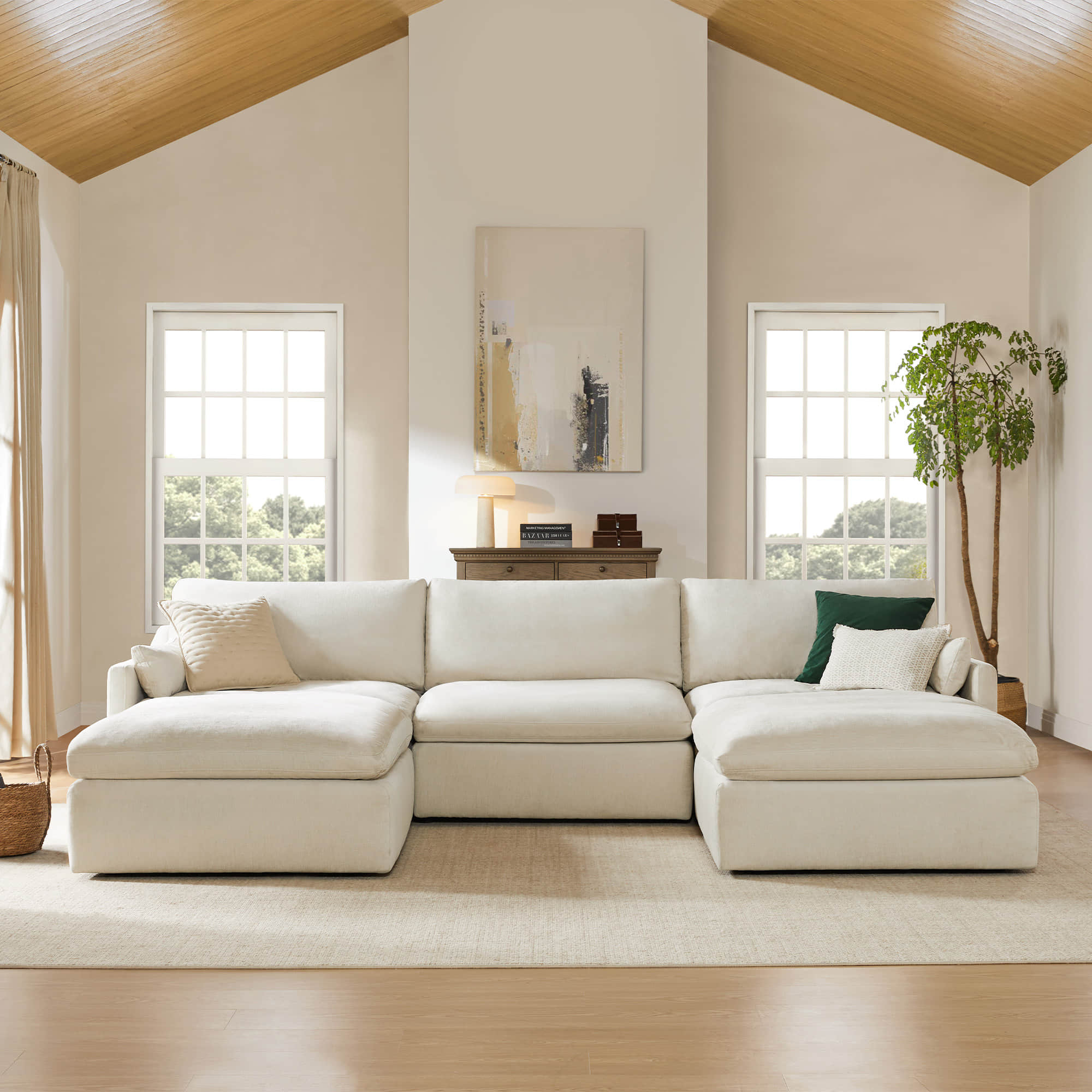 Kenna 5 Seat Modular Sofa-Chaise Sectional