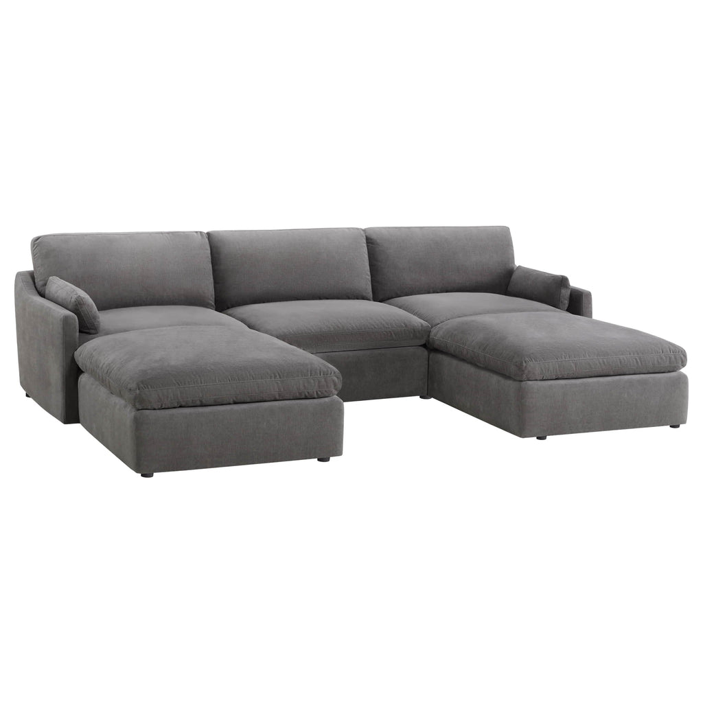 Kenna 5 Seat Modular Sofa-Chaise Sectional