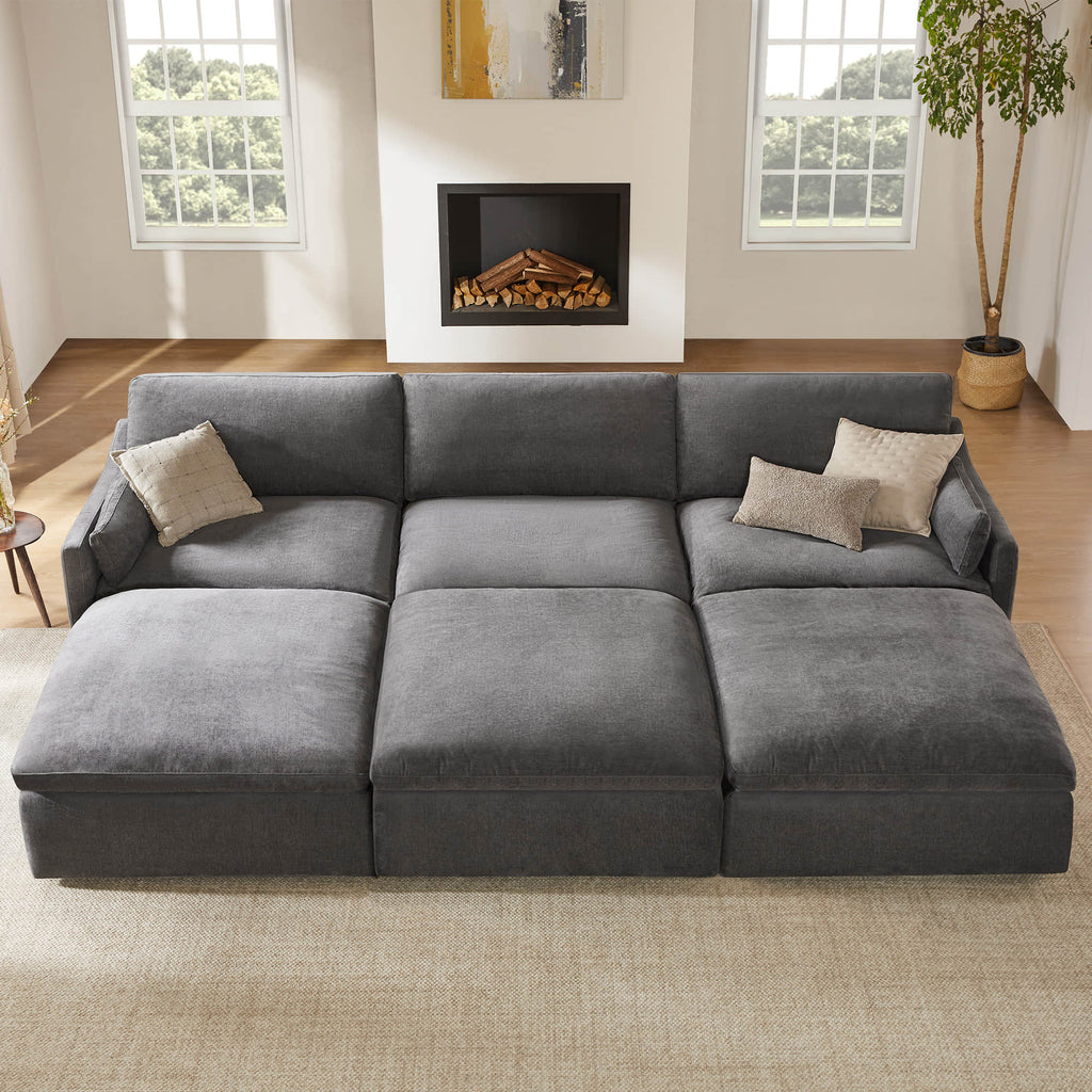 Kenna 6 Seat Modular Sofa Pit Sectional