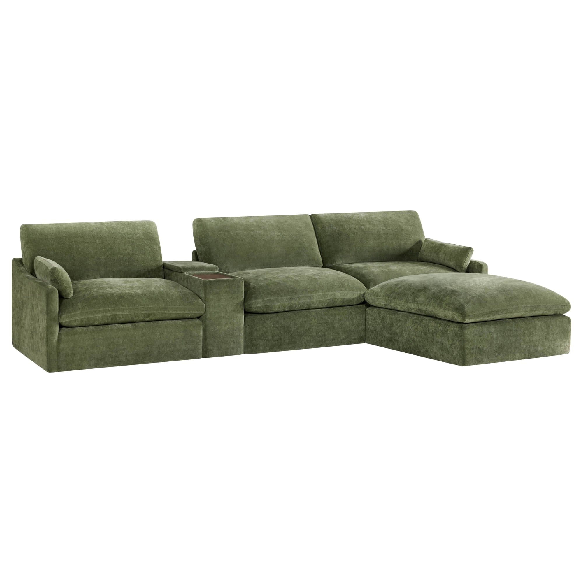 Kenna Modular 4 Seat Sofa-Chaise Sectional