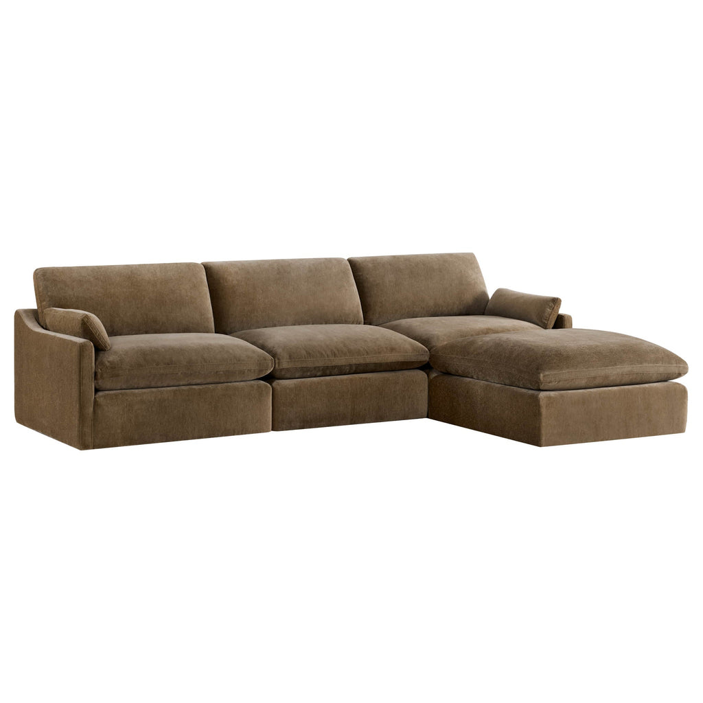 Kenna Modular 4 Seat Sofa-Chaise Sectional