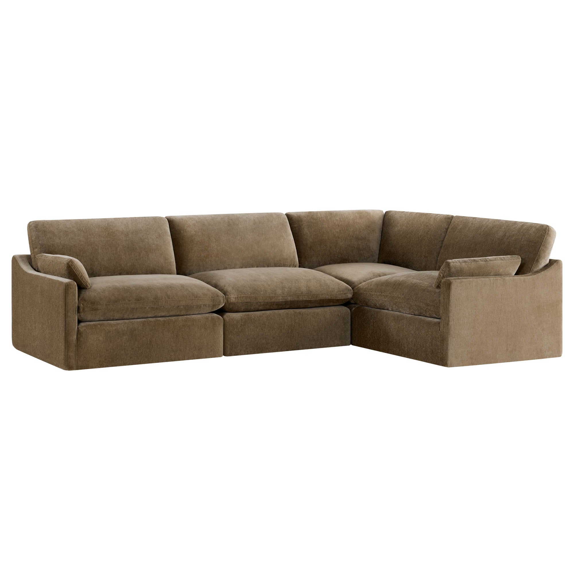 Kenna Modular 4 Seat Sofa-Chaise Sectional
