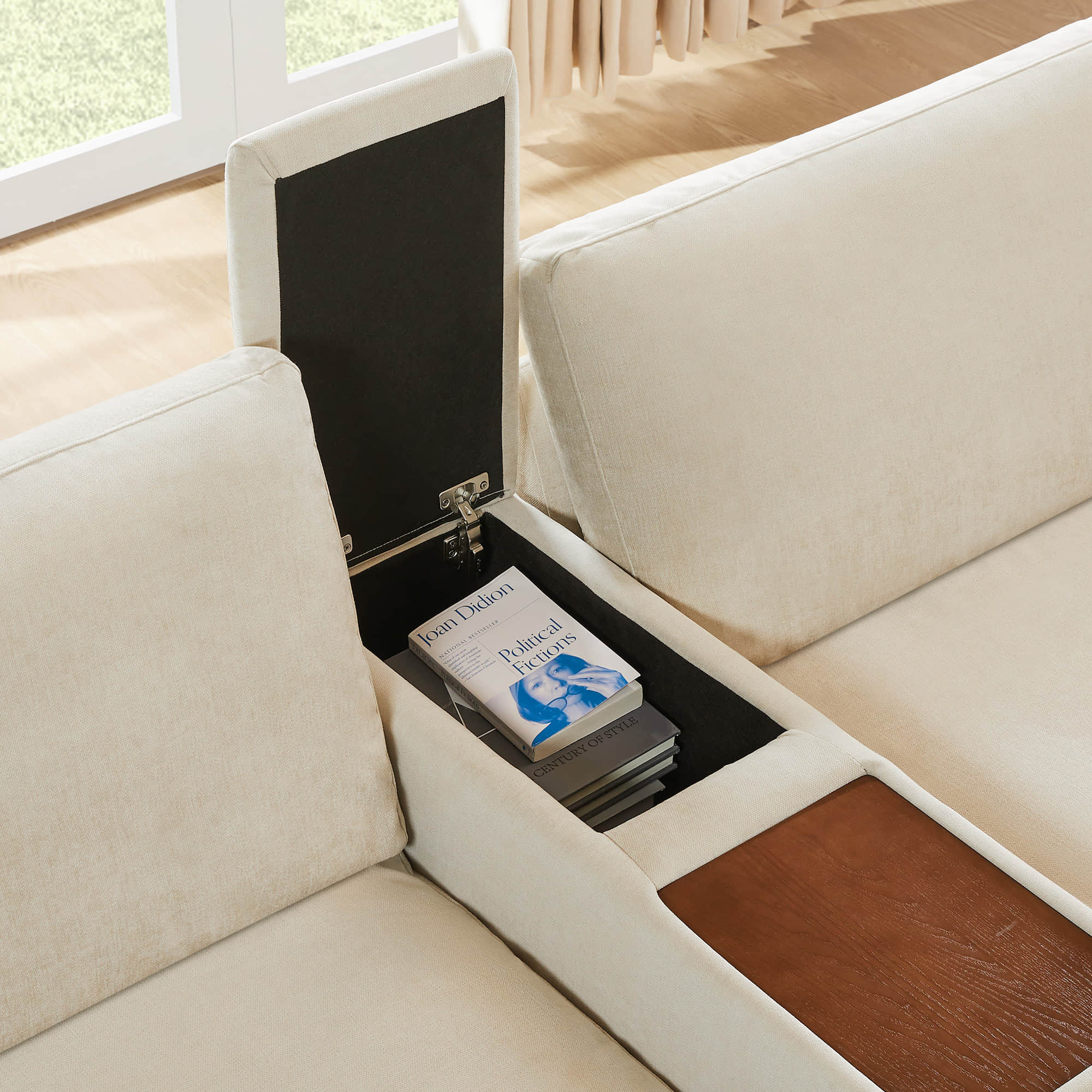 Kenna Modular 4 Seat Sofa-Chaise Sectional