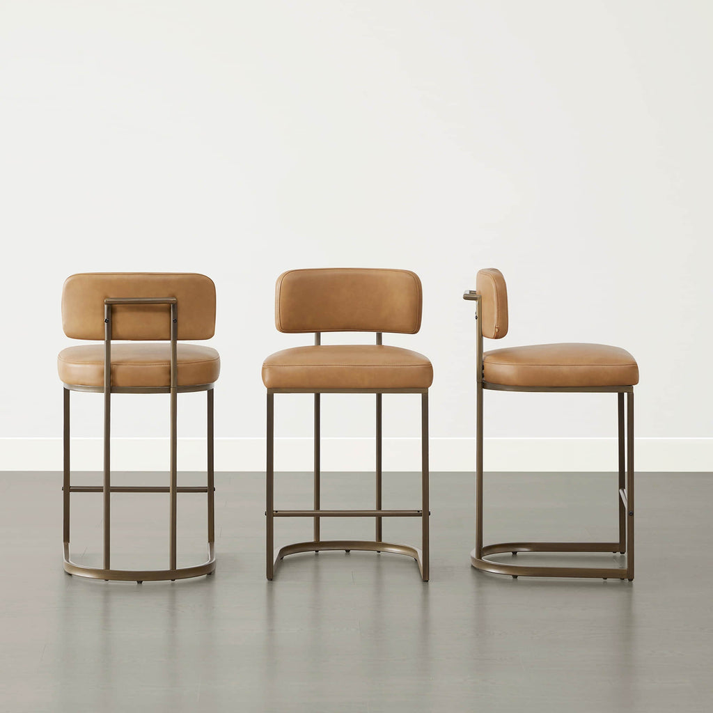 Kenya Modern Upholstered Counter Stools