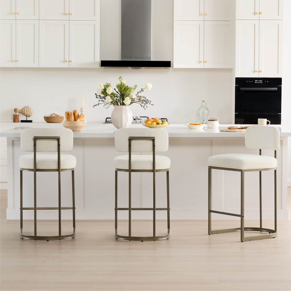 Kenya Modern Upholstered Counter Stools