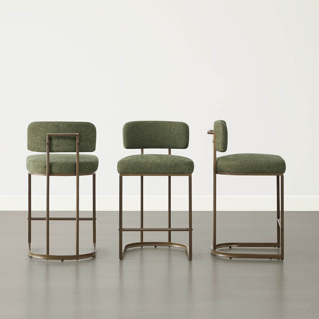 Kenya Modern Upholstered Counter Stools