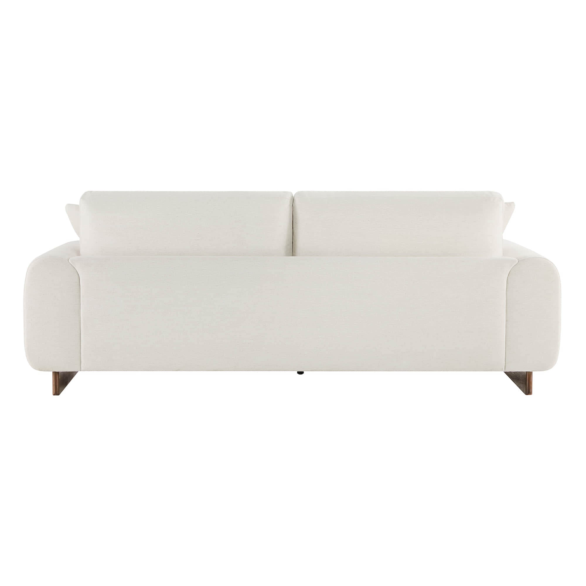 Kiara 3-Seater Chenille Sofa with Birch Wood Base