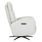 Landon Genuine Leather Power Swivel Recliner with Power Headrest