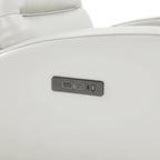 Landon Genuine Leather Power Swivel Recliner with Power Headrest