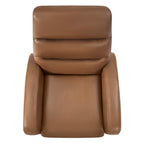 Landon Genuine Leather Power Swivel Recliner with Power Headrest