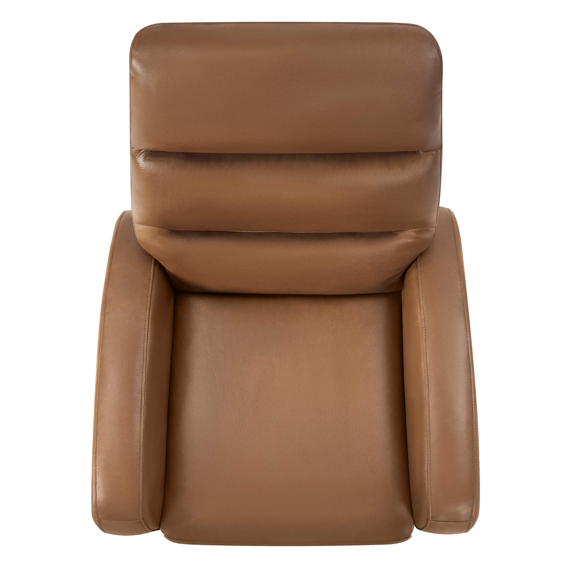Landon Genuine Leather Power Swivel Recliner with Power Headrest