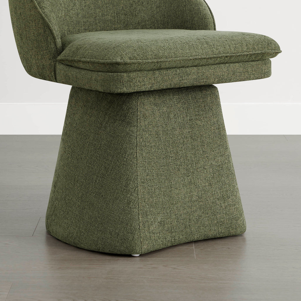 Leda Upholstered Swivel Dining Chair