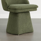 Leda Upholstered Swivel Dining Chair