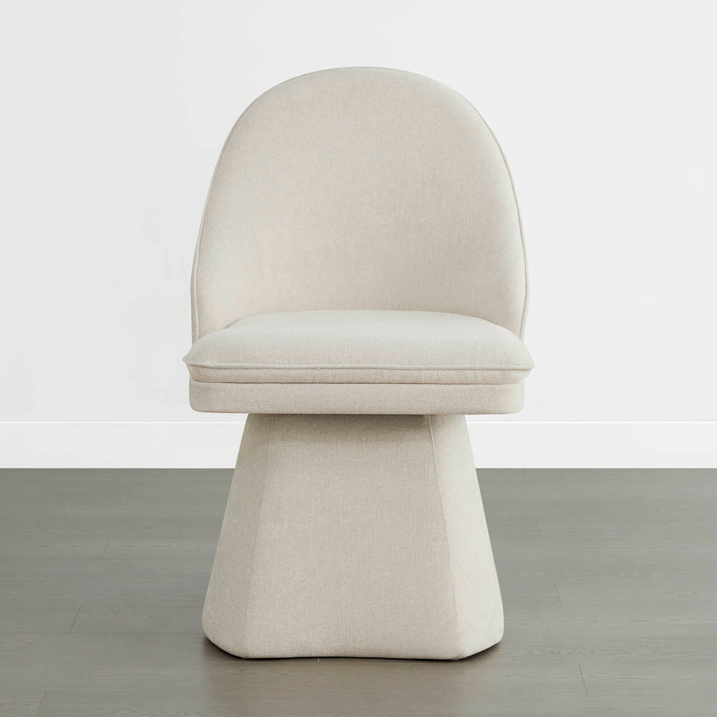 Leda Upholstered Swivel Dining Chair