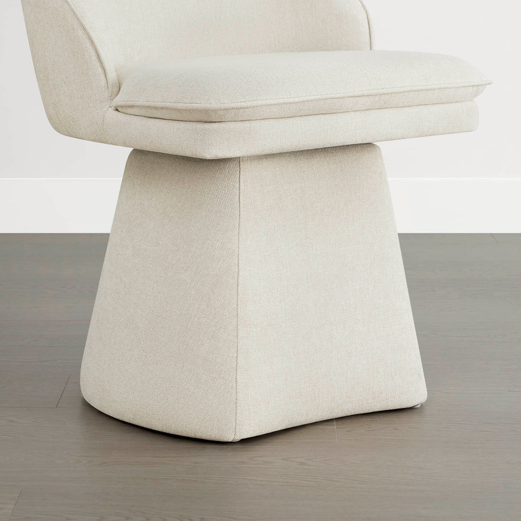 Leda Upholstered Swivel Dining Chair