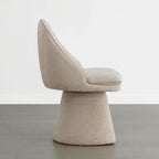 Leda Upholstered Swivel Dining Chair