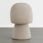 Leda Upholstered Swivel Dining Chair