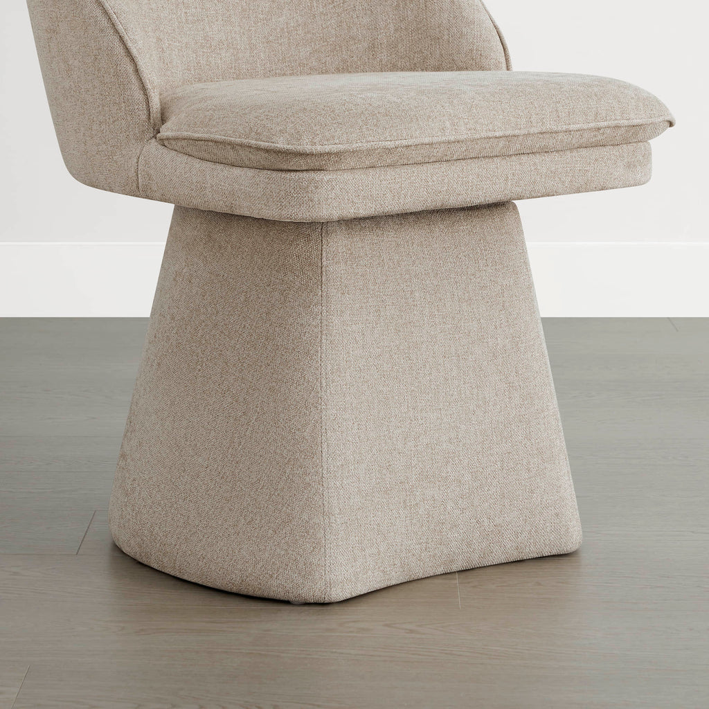 Leda Upholstered Swivel Dining Chair