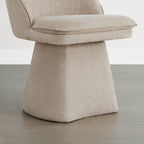 Leda Upholstered Swivel Dining Chair